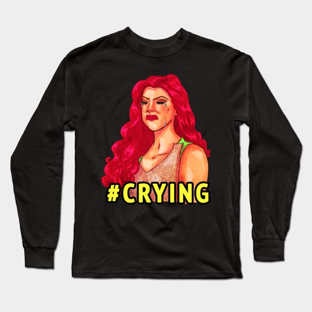 FARRAH MOAN CRYING Long Sleeve T-Shirt by giuliarenzi